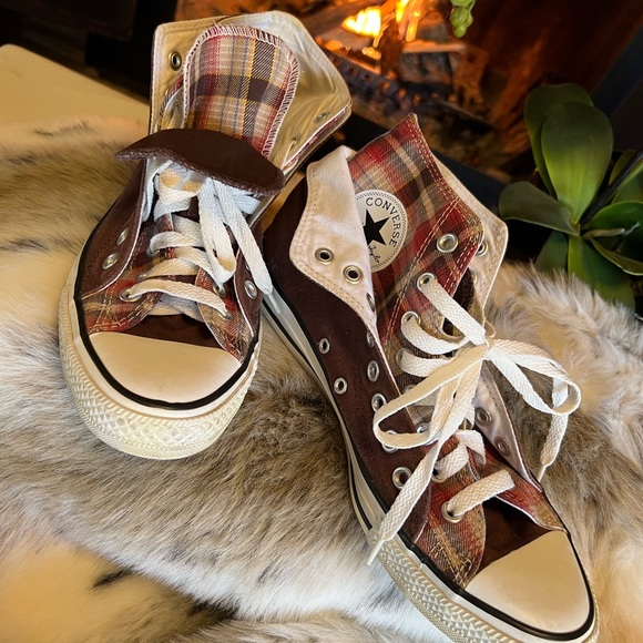 Converse unisex Chuck Taylor plaid high tops - Picture 2 of 10